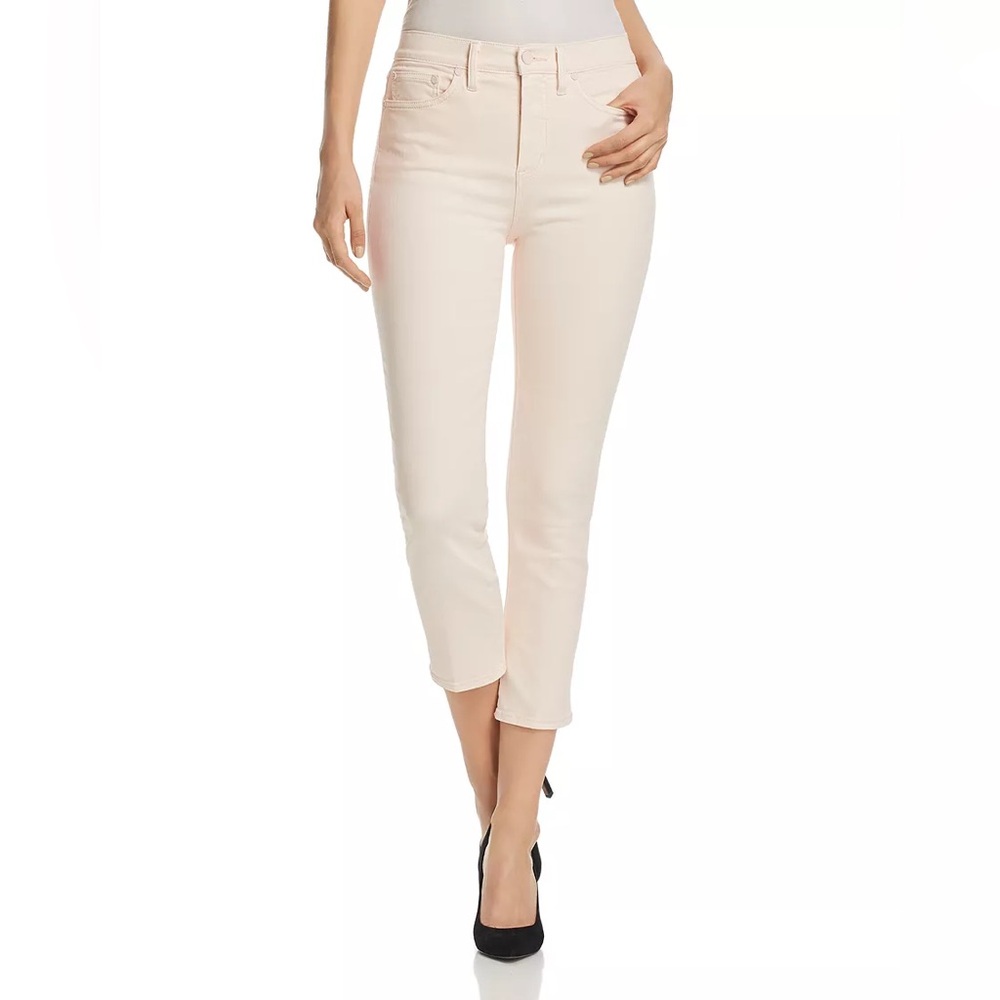Tory Burch Mara Cropped Stretchy Jeans-Ballet Pink